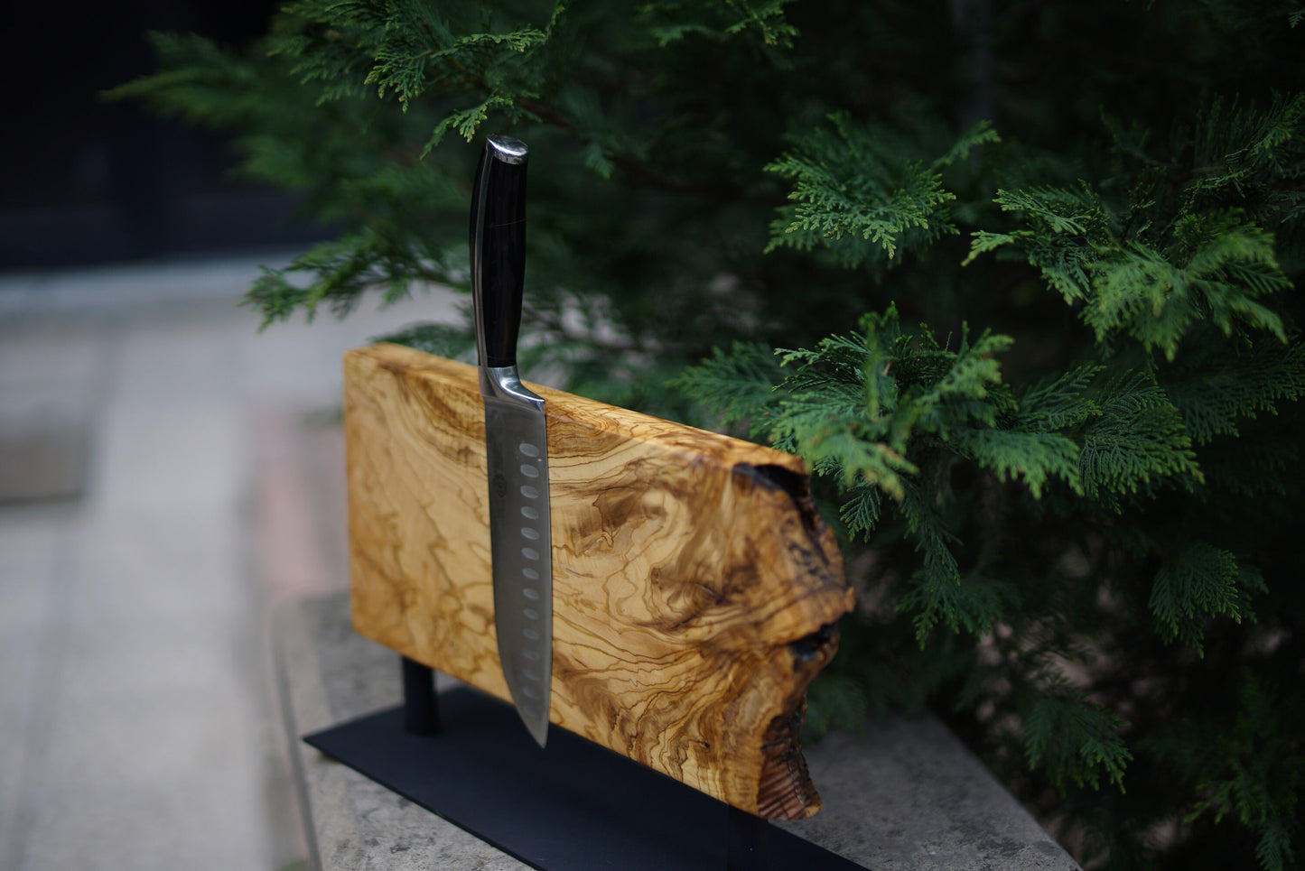Magnetic Knife Block- Knife Display, Knife Block, Utensil Holder For Kitchen, Kitchen Organization Knife Stand, Magnetic Knife Block,