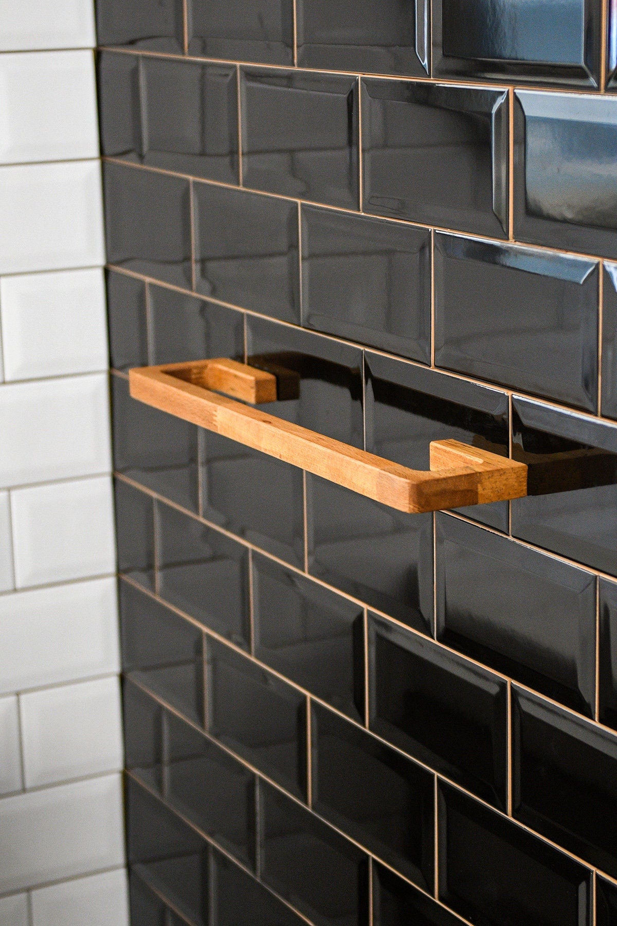 Wood Towel Hooks, Wood Towel Rods,Modern Towel Rack, Wooden Holder