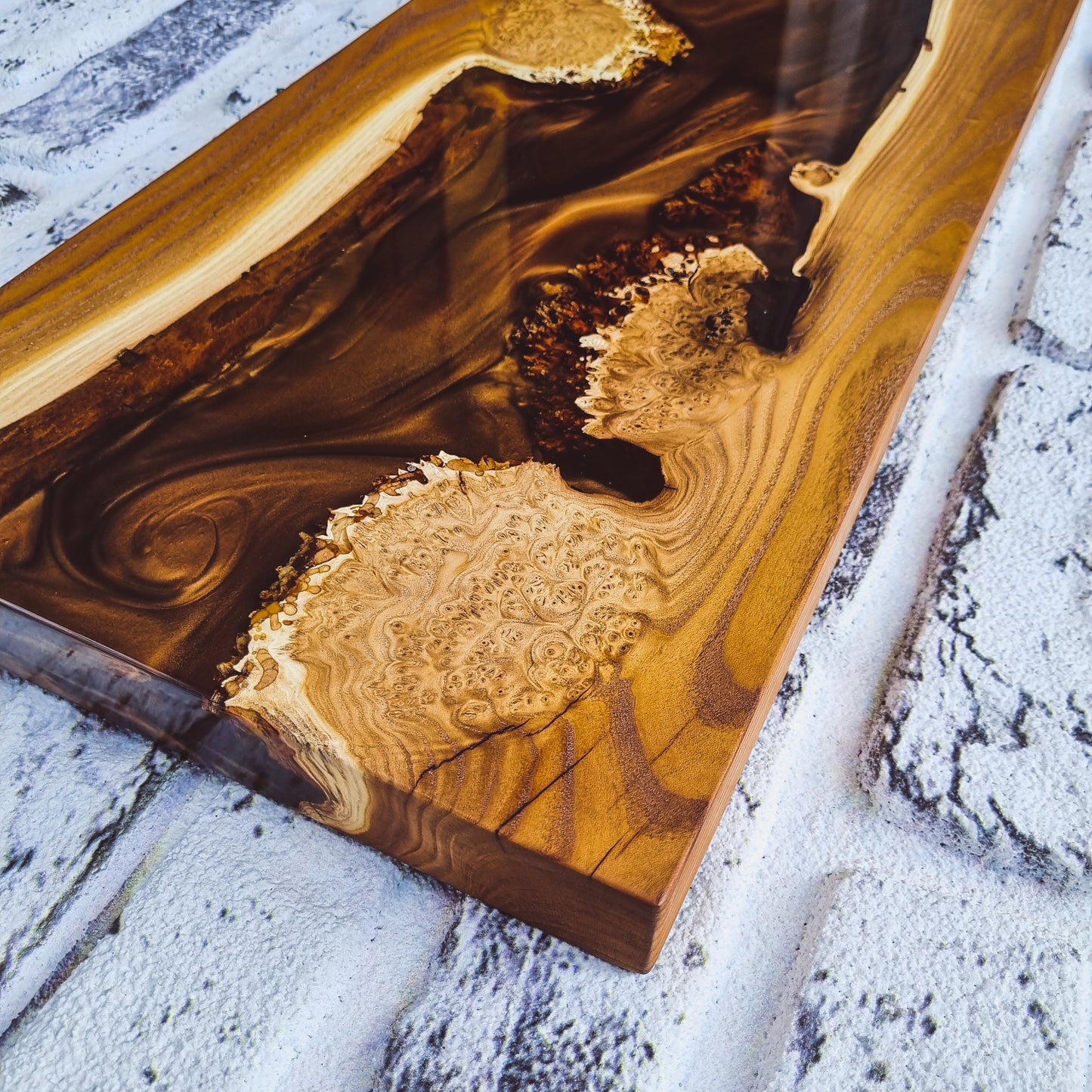 Resin Wooden Wall Decor, Home Decor Wall Art For Living Room, Epoxy Wall Decor Living Room, Aesthetic Boho Wall Decor