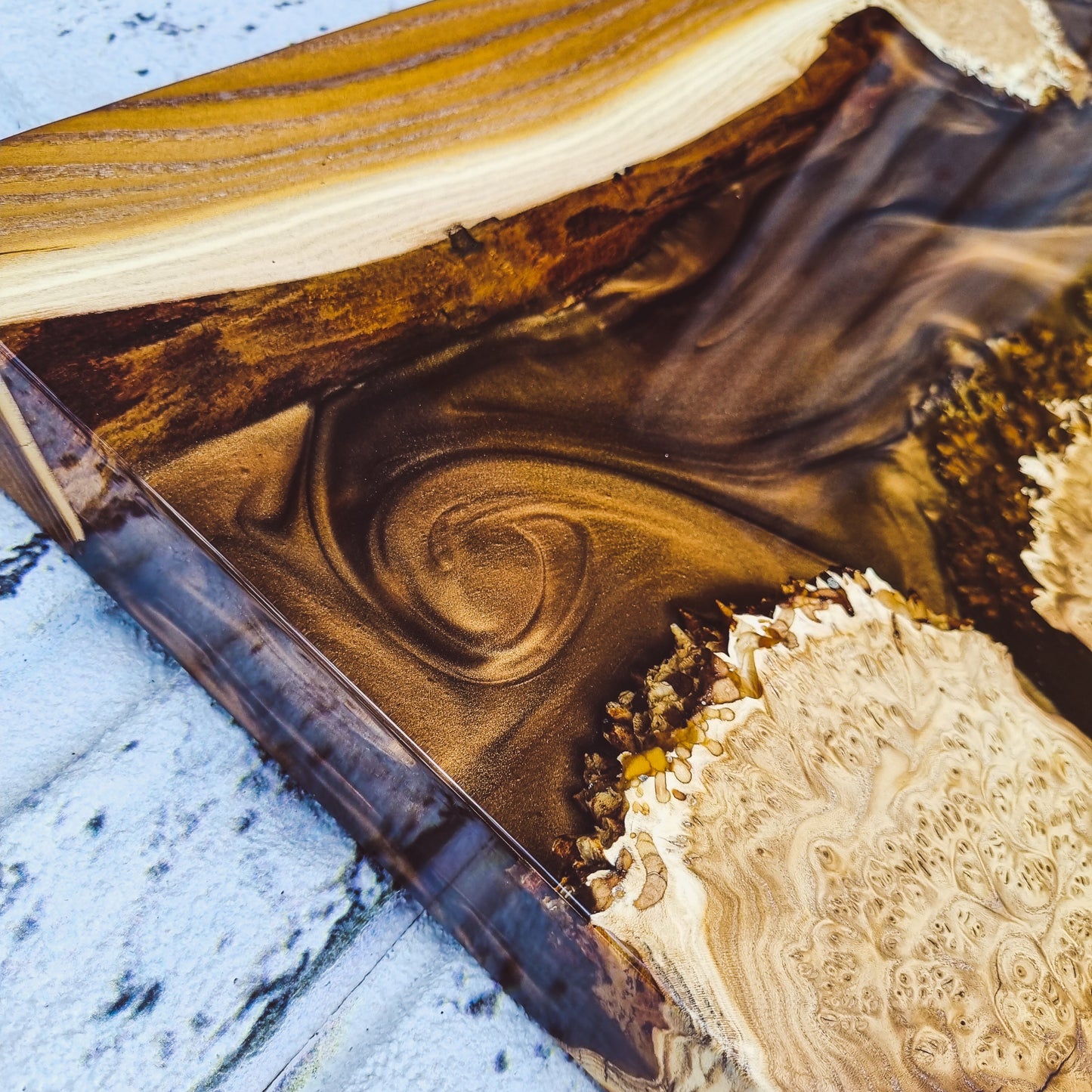 Resin Wooden Wall Decor, Home Decor Wall Art For Living Room, Epoxy Wall Decor Living Room, Aesthetic Boho Wall Decor
