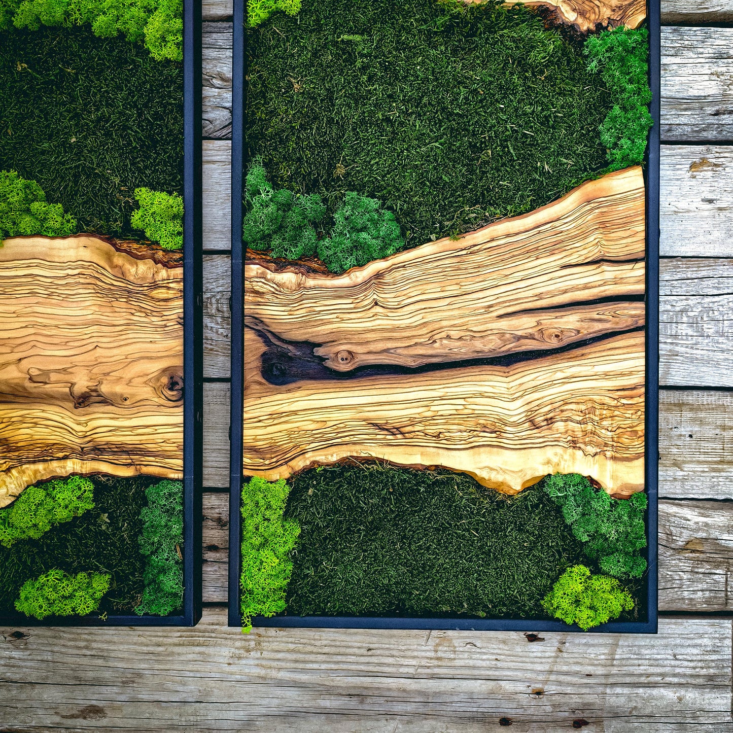 Moss Wall Art - Wood & Moss Wall Decor