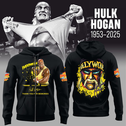R.I.P Hulk Hogan – Thank You For The Memories Zip Hoodie