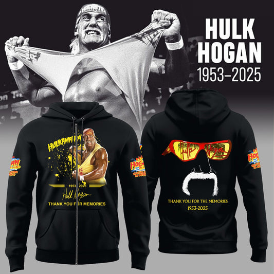 R.I.P Hulk Hogan – Thank You For The Memories Zip Hoodie