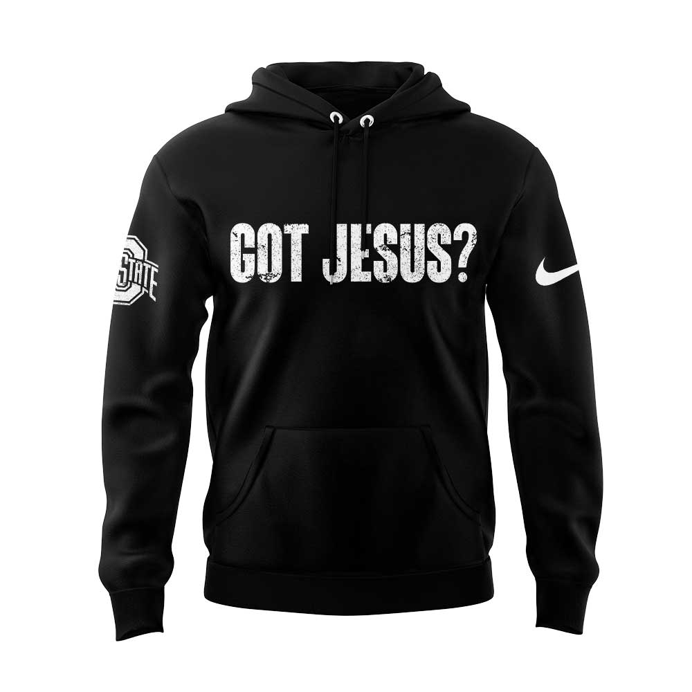Limited Edition Ohio State Football Got Jesus? Black Hoodie V3