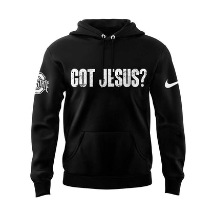 Limited Edition Ohio State Football Got Jesus? Black Hoodie V3
