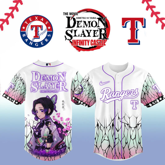Texas Rangers _ Demon Slayer Jersey 2025