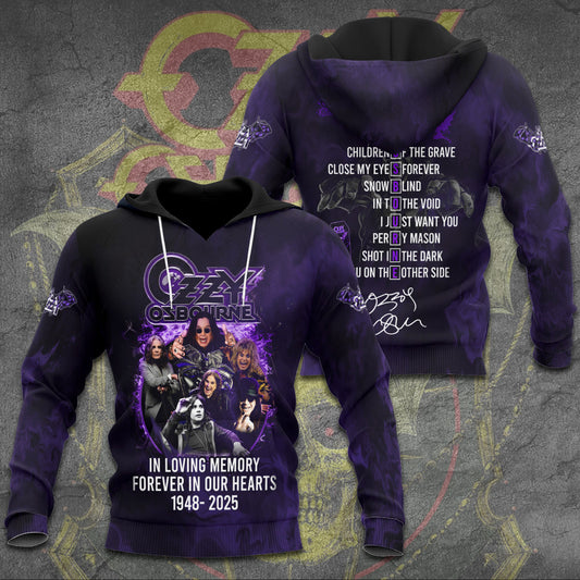 R.I.P Ozzy Osbourne Thank You For The Memories Hoodie