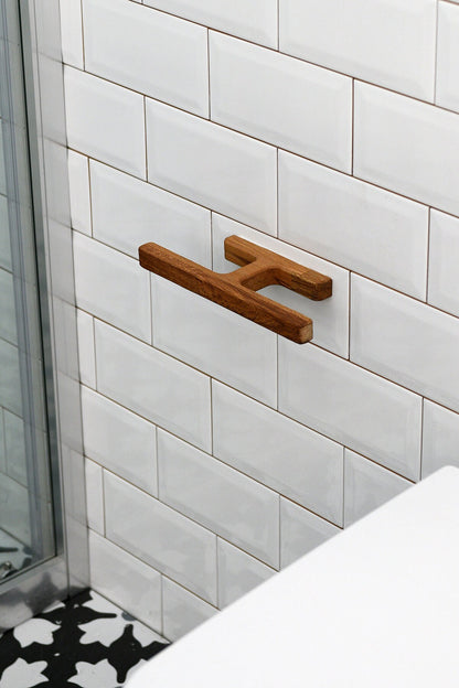 Minimalist Toilet Paper Holder, Handmade Bathroom Decor, Scandinavian Bathroom Decor, Modern Bathroom Accessories, Wood Toilet Paper Holder