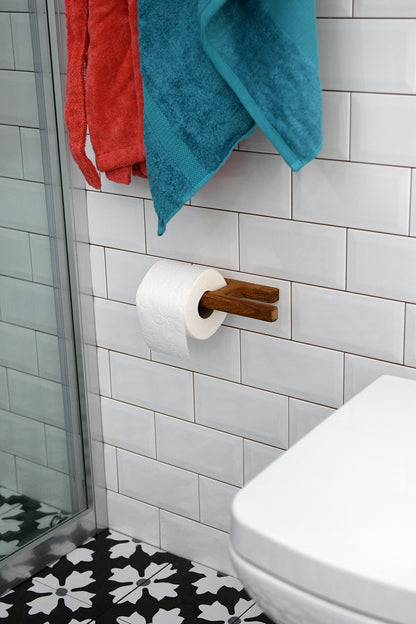 Minimalist Toilet Paper Holder, Handmade Bathroom Decor, Scandinavian Bathroom Decor, Modern Bathroom Accessories, Wood Toilet Paper Holder