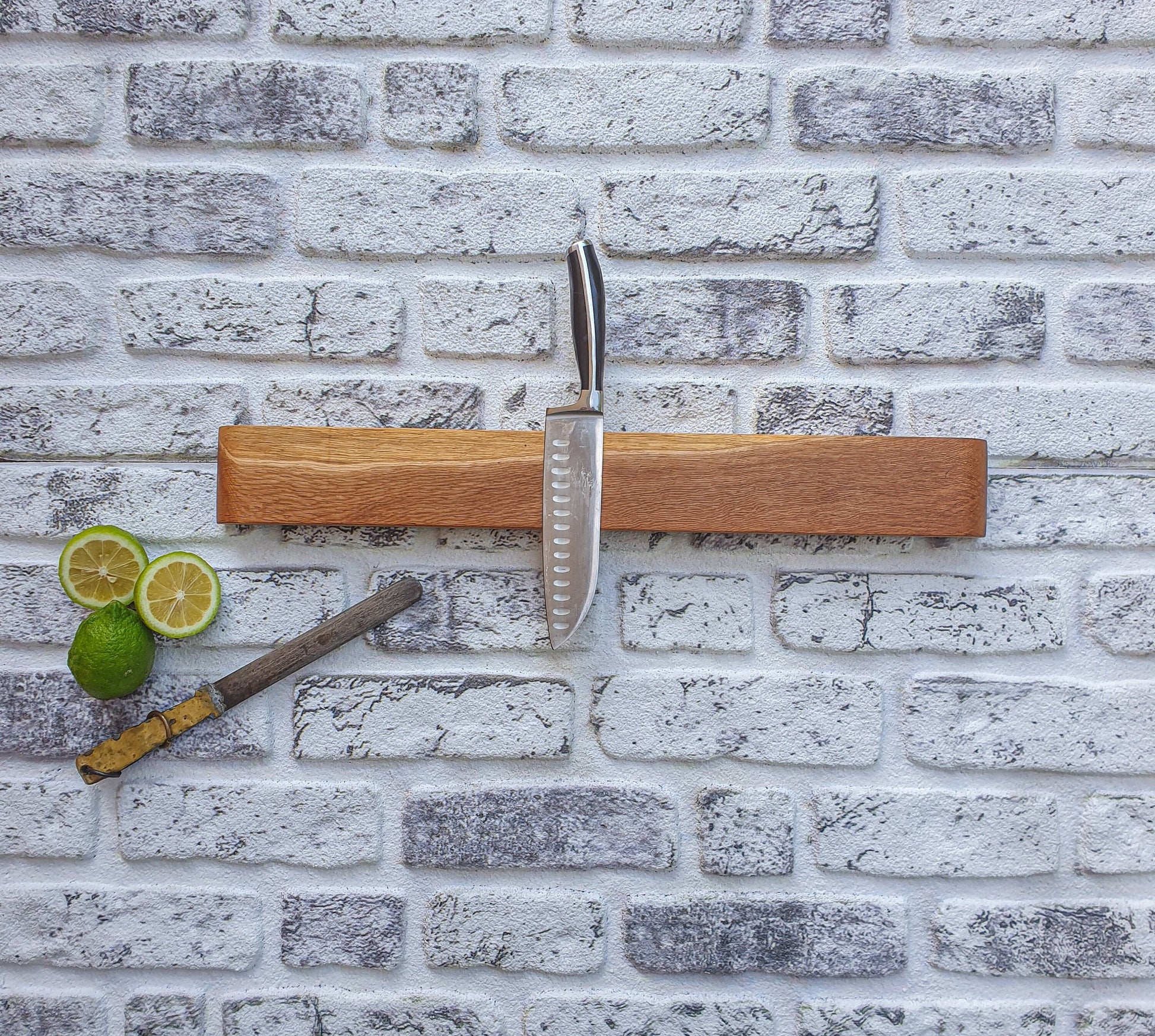 Wooden Magnetic Knife Holder, Wall Mounted Magnetic Knife Rack