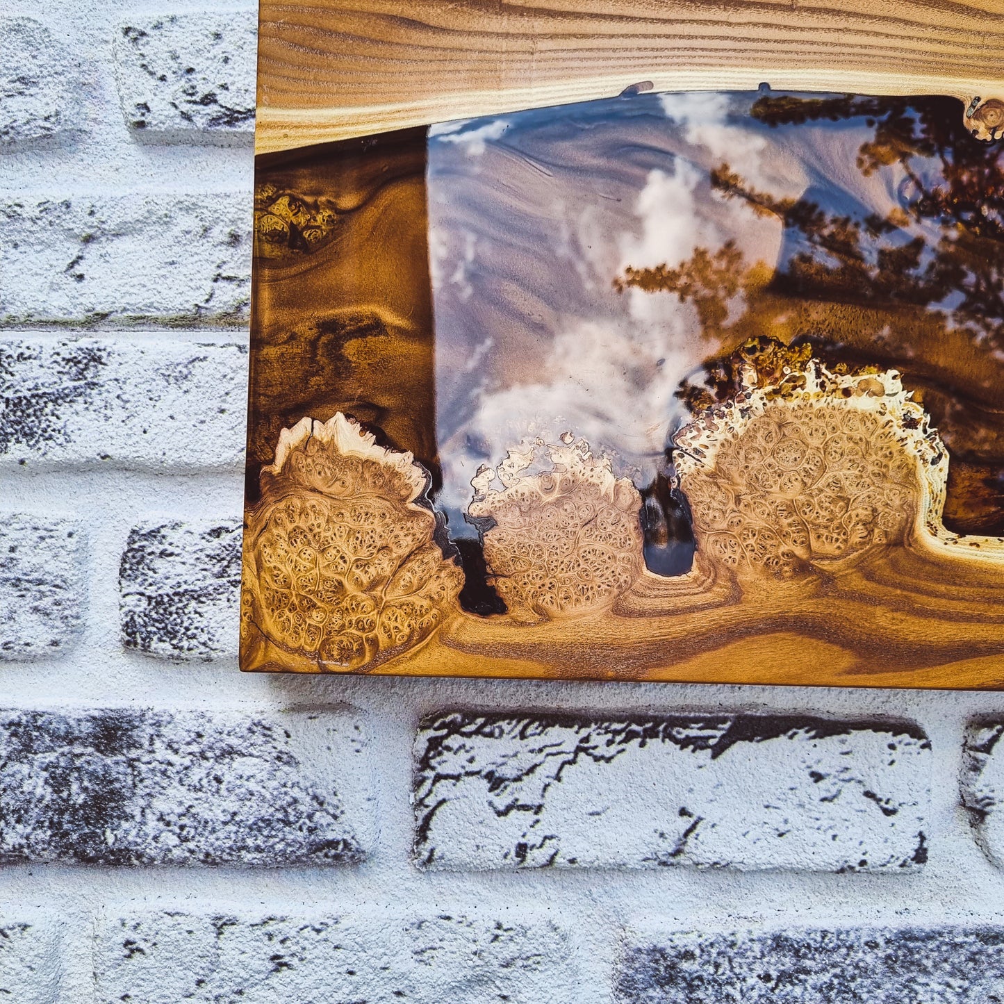 Resin Wooden Wall Decor, Home Decor Wall Art For Living Room, Epoxy Wall Decor Living Room, Aesthetic Boho Wall Decor