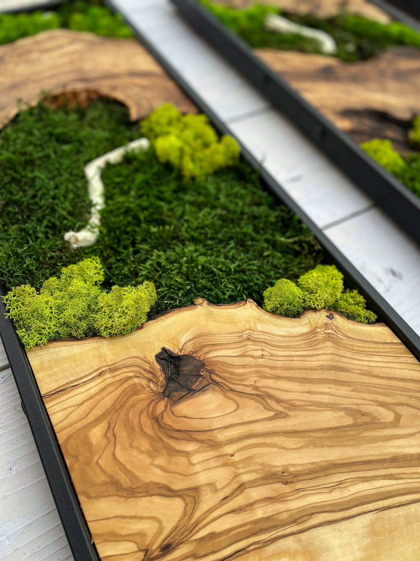 Moss Wall Decor, Moss Wall Art, Wood & Preserved Moss