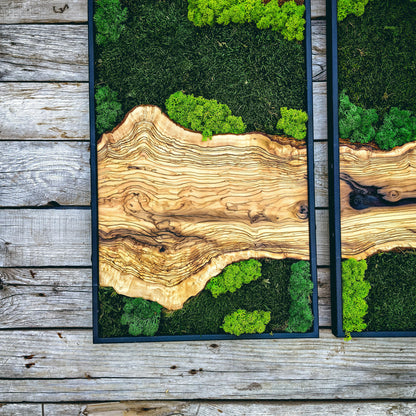 Moss Wall Art - Wood & Moss Wall Decor