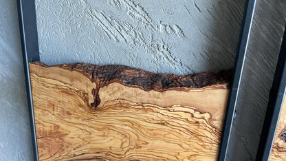 Olive Wood Wall Art Collection – 3 Piece Wood Wall Decor Set for Stylish Home Decor, Rustic Wall Art, Nature-Inspired Design