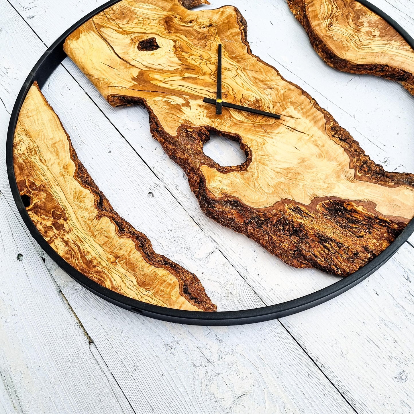 Large Wood Clock, Wood Wall Clock , Wood Clock , Wooden Wall Clock , Rustic Wall Clock , Farmhouse Clock, Unique Wall Clock