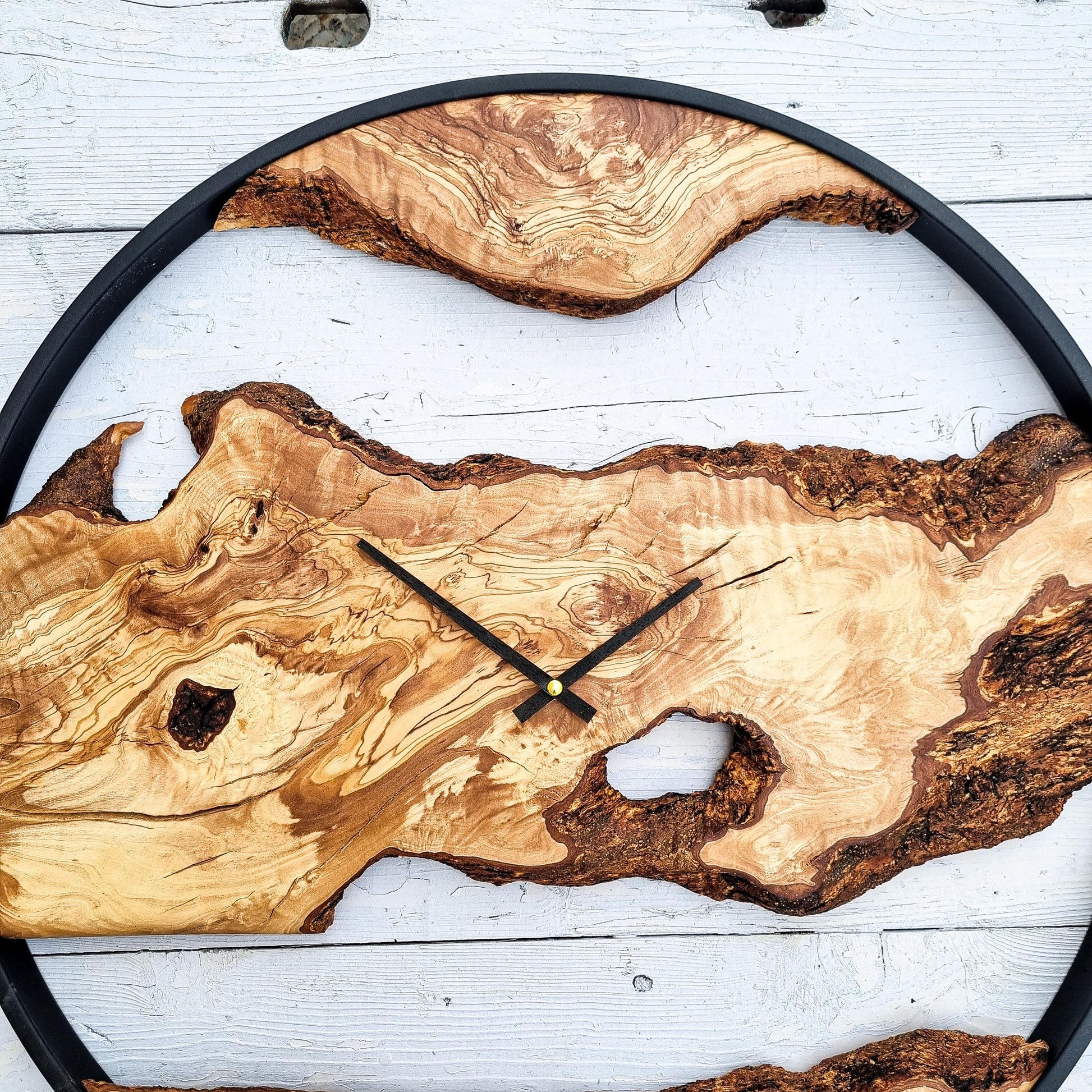 Large Wood Clock, Wood Wall Clock , Wood Clock , Wooden Wall Clock , Rustic Wall Clock , Farmhouse Clock, Unique Wall Clock