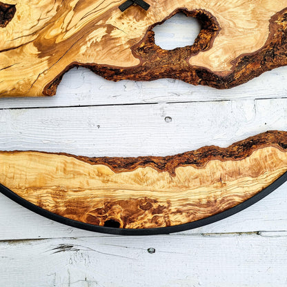 Large Wood Clock, Wood Wall Clock , Wood Clock , Wooden Wall Clock , Rustic Wall Clock , Farmhouse Clock, Unique Wall Clock