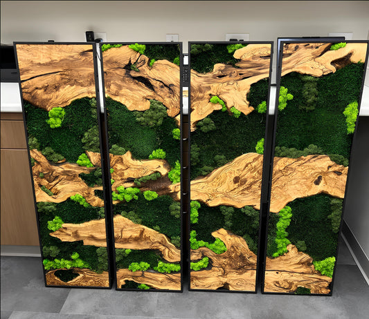 Moss Wall Art - Wood & Moss Wall Decor