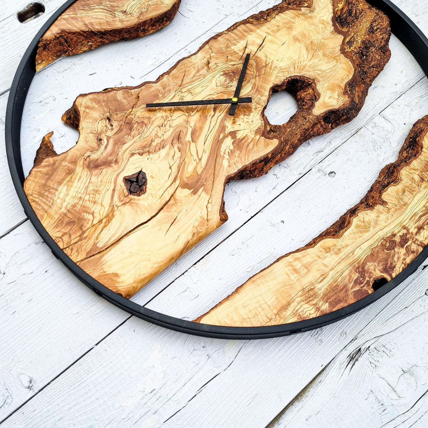 Large Wood Clock, Wood Wall Clock , Wood Clock , Wooden Wall Clock , Rustic Wall Clock , Farmhouse Clock, Unique Wall Clock