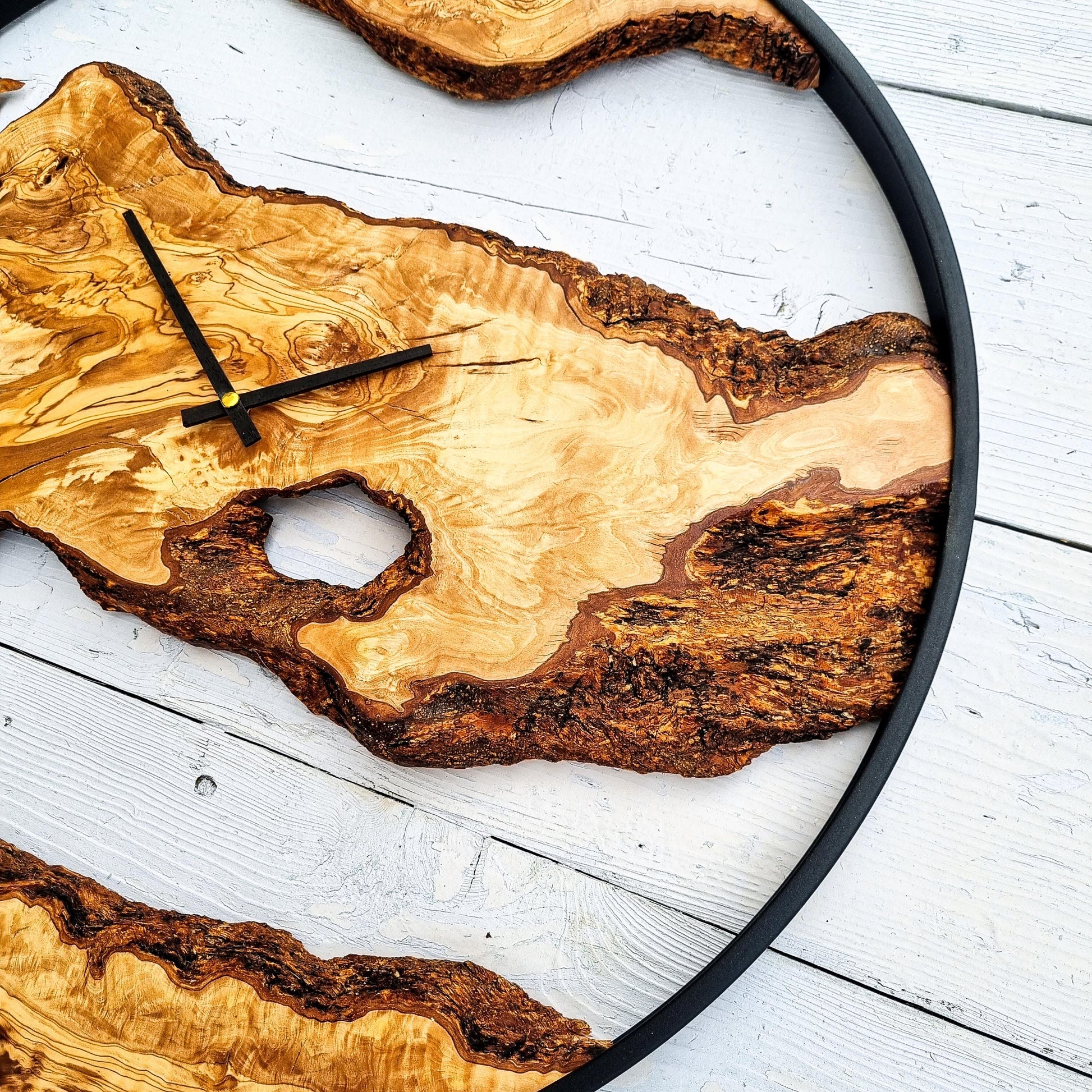 Large Wood Clock, Wood Wall Clock , Wood Clock , Wooden Wall Clock , Rustic Wall Clock , Farmhouse Clock, Unique Wall Clock